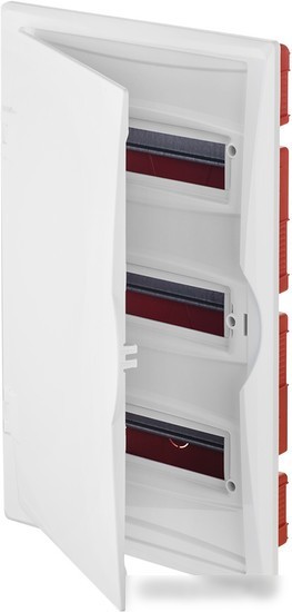 Бокс пластиковый Elektro-Plast Eco Box 3x12M, N/PE 4x 2x16+7x10mm2, белая пласт. дверь, белый RAL9003, 560x350x102mm, IP40