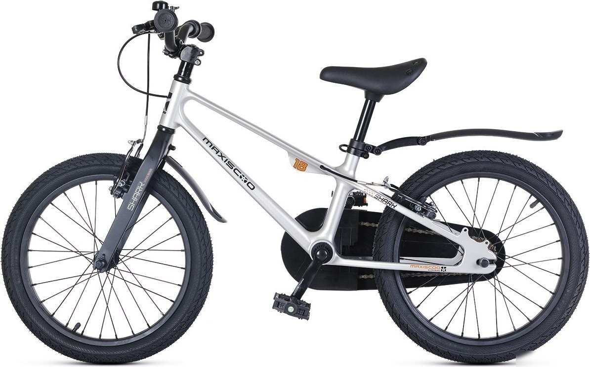 Детский велосипед Maxiscoo Shark Sport 18 2025 MSC-SH1842 (серый жемчуг)