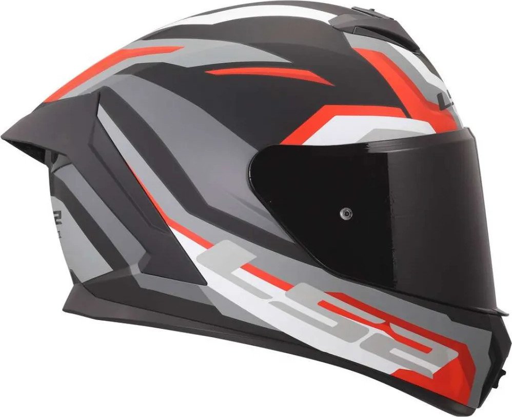 Мотошлем LS2 FF820 Rapid III Hyper (L, черный/красный)
