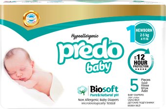 Подгузники Predo Baby №1 2-5 кг BIO-101 (5 шт)