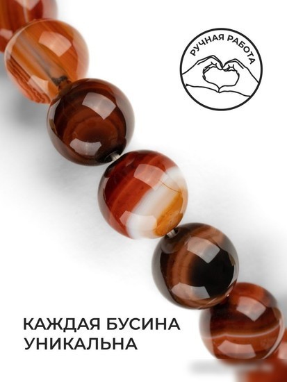 Серьги Wolves Элитный Агат 40767 №1 (медный)