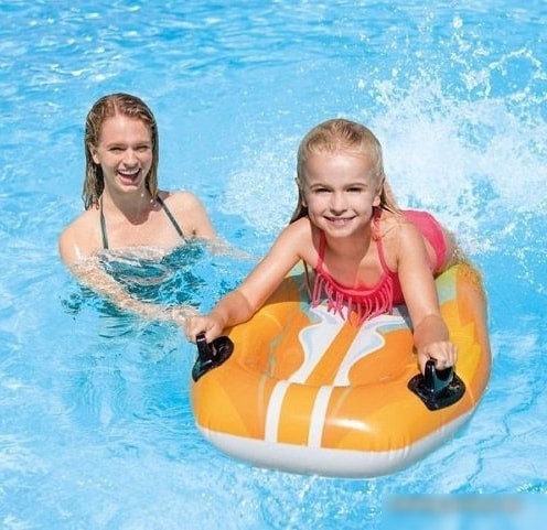 Надувной матрас Intex Joy Rider 58165 (оранжевый)