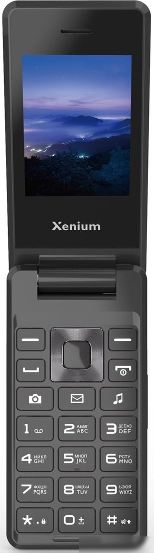 Кнопочный телефон Xenium X600 (темно-серый)