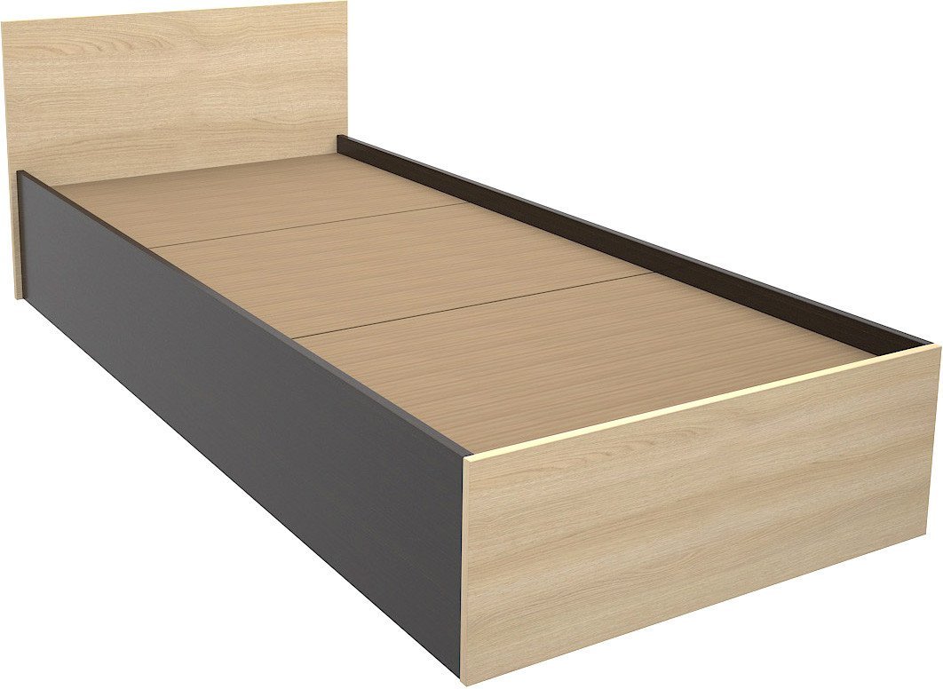Кровать МДК КР9 80x200/700x952x2032 (венге/дуб млечный)
