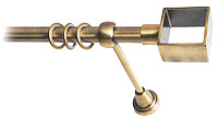 Карниз для штор Lm Decor Куб 177 1р гладкий (антик, 1.6м)