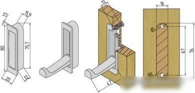 Крючок мебельный Boyard Fantom K100BSN.12