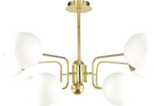 Люстра средней высоты Mirastyle XL-21001/10 BRASS+WG