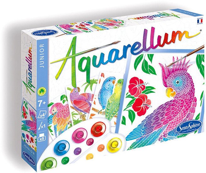 Набор для рисования SentoSphere Aquarellum Попугаи 654