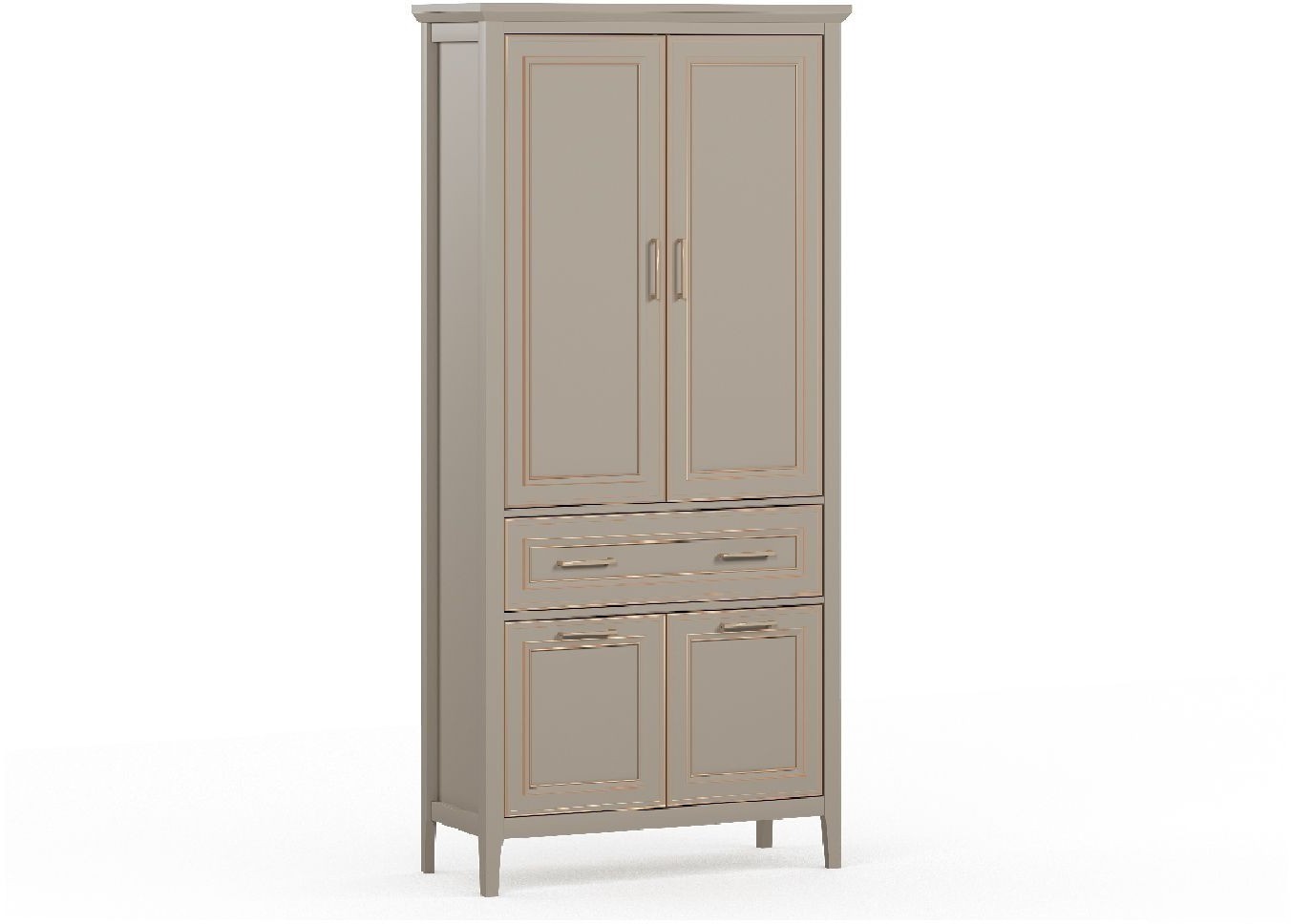 Шкаф распашной BRW Classic REG4D1S (глиняный серый)
