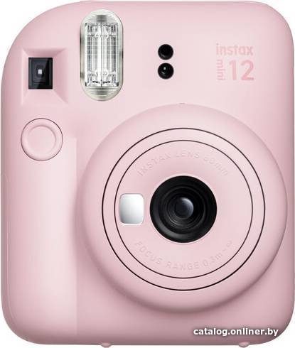 Фотоаппарат Fujifilm Instax Mini 12 (розовый) + розовый чехол Sundays с ремнем