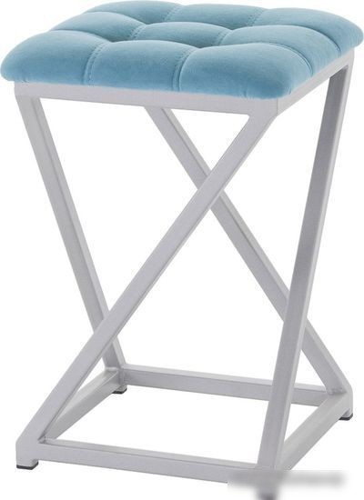 Табурет AMC Comfort 8.5.13 (ткань, бирюзовый/серебристый) Табурет AMC Comfort 8.5.13 (ткань, бирюзовый/серебристый)