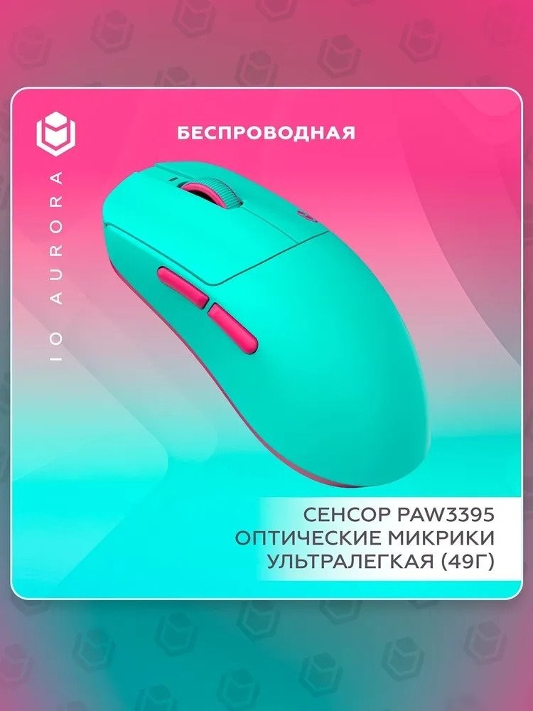 Игровая мышь IO by Red Square Aurora (бирюзовый)
