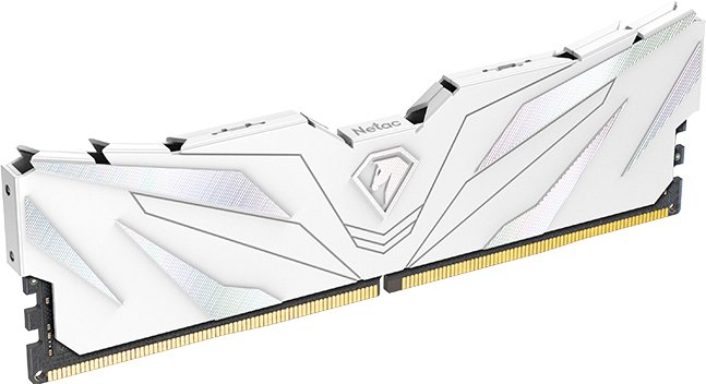 Оперативная память Netac Shadow II White 16ГБ DDR5 4800 МГц NTSWD5P48SP-16W