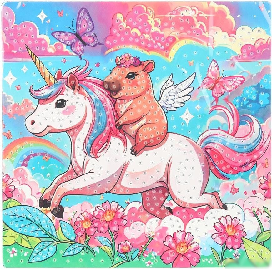 Алмазная мозаика MultiArt Капибара AM20X20-128124