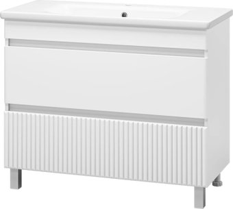 Misty Тумба с умывальником Мира 100 П-Мир-01100-012Я+13100-KL
