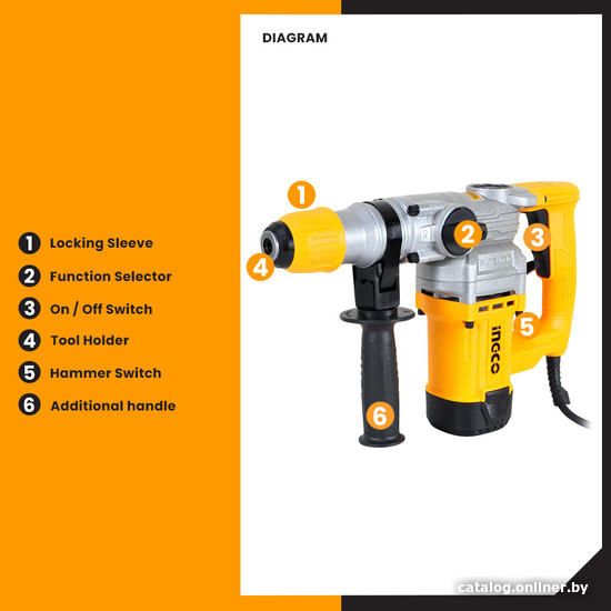 Перфоратор Ingco RH10506