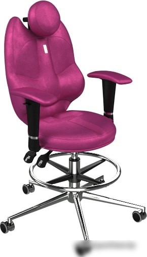 Кресло Kulik System Trio (с подставкой для ног, антара, розовый)