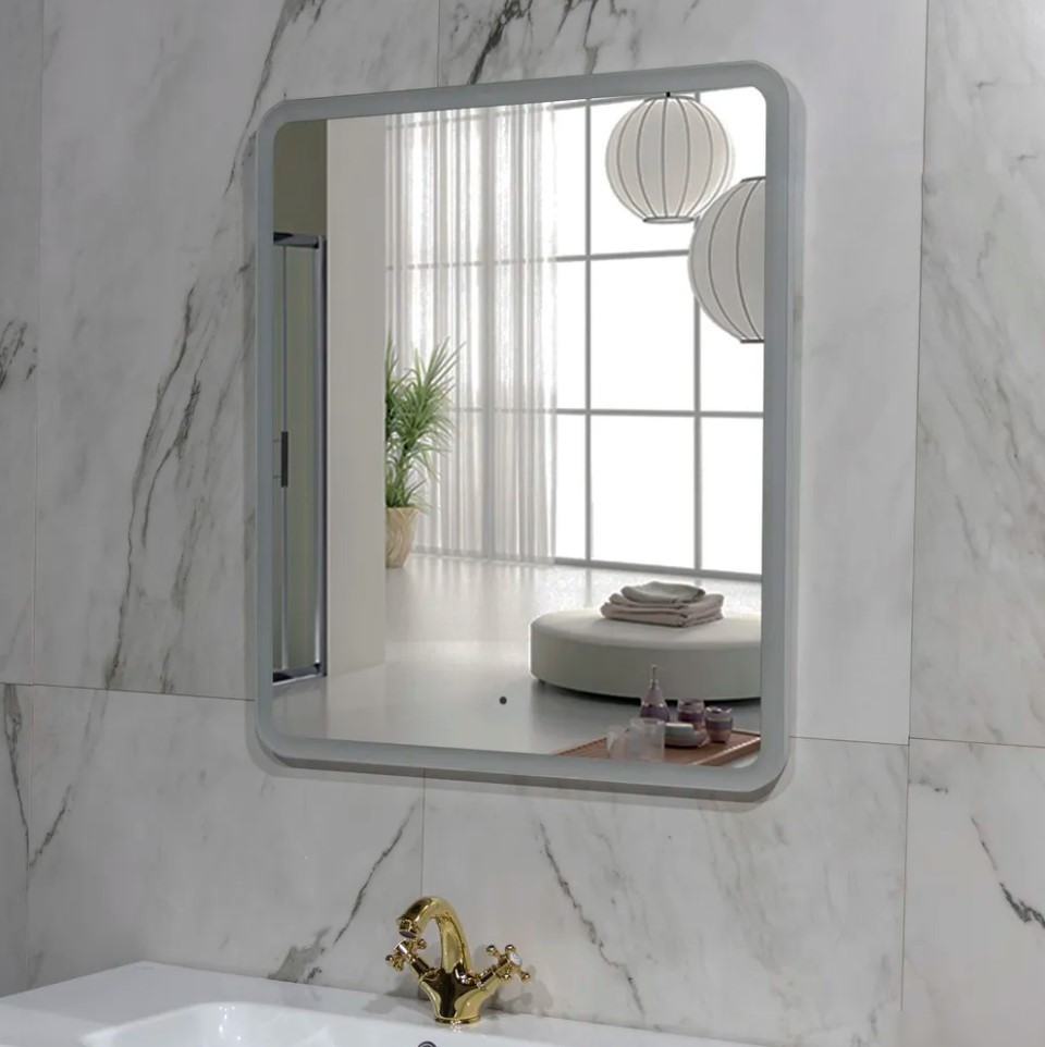 Пекам Зеркало Marta 80x80 marta-80x80B (с подсветкой,с бесконтактным сенсором)