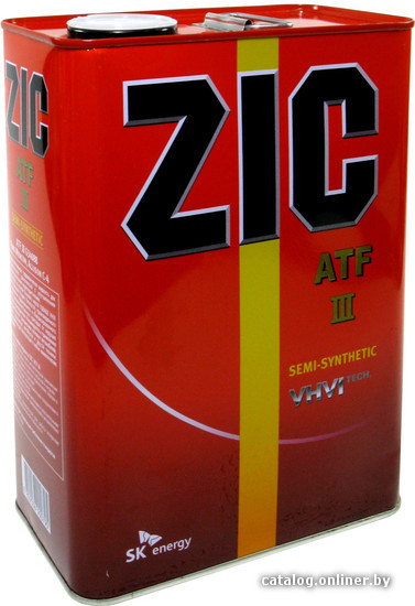 Трансмиссионное масло ZIC ATF III 4л Трансмиссионное масло ZIC ATF III 4л