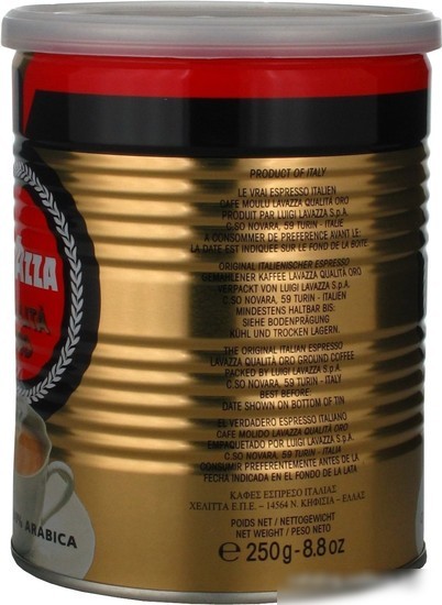 Кофе Lavazza Qualita Oro молотый в банке 250 г