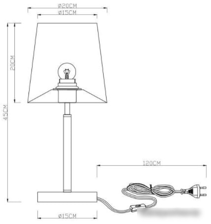 Лампа Arte Lamp Rodos A2589LT-1SS