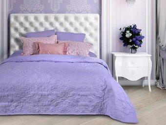 Покрывало Bellissimo Arti 140х200 2519100514-54Vn (вензель лиловый)