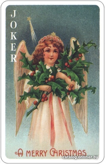 Настольная игра U.S. Games Systems Old Time Christmas Angles Playing Card Deck CAN54