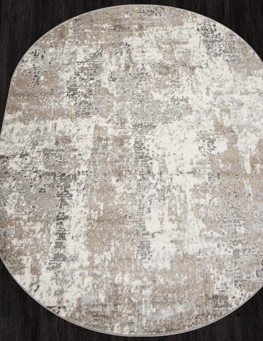 Ковер для жилой комнаты Merinos Montana F106-OVAL-BEIGE (3х4)