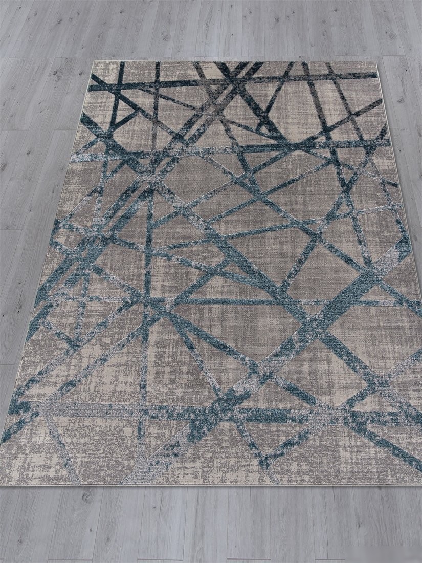 Ковер для жилой комнаты Merinos Liman F478-STAN-GRAY-BLUE (2.4x3.4)