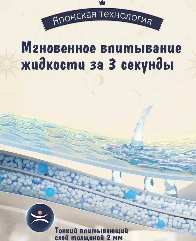 Трусики-подгузники Hoppi RoyalDream L 9-14кг HB-041-L (38шт)