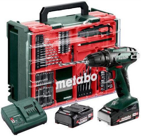 Дрель-шуруповерт Metabo BS 18 Set 602207710 (с 2-мя АКБ, кейс)