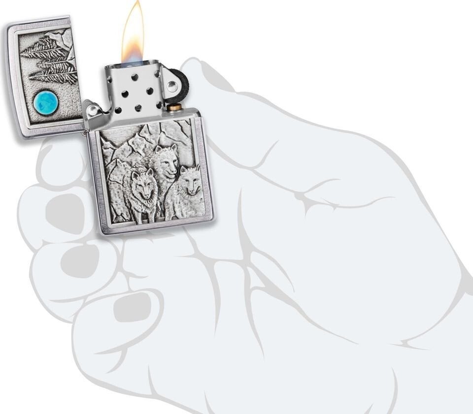 Зажигалка Zippo Wolf Design 49295