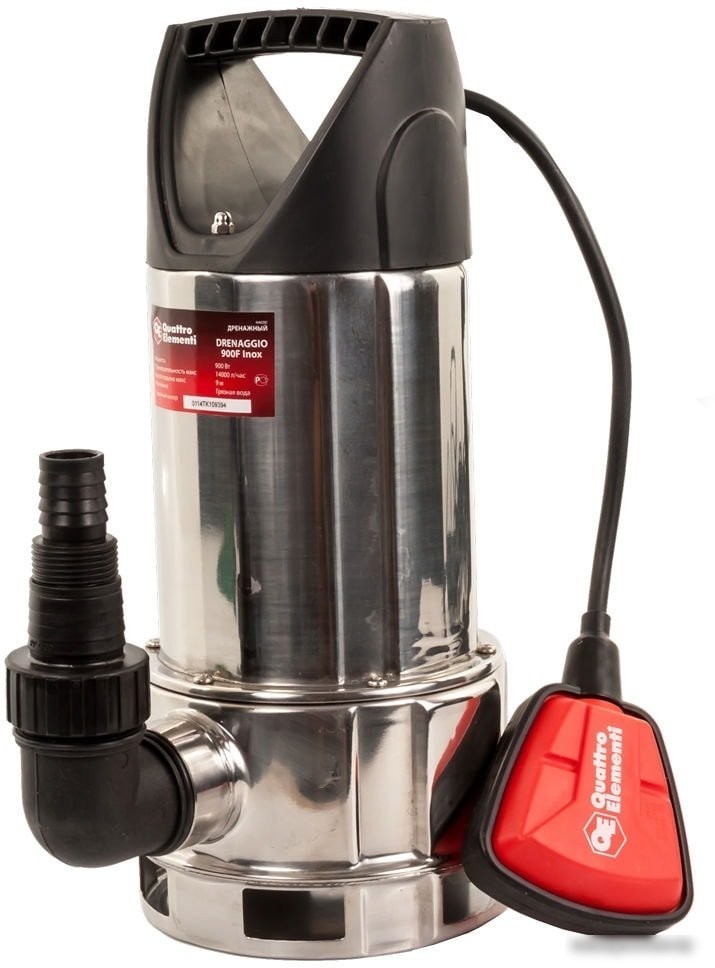 Дренажный насос Quattro Elementi Drenaggio 900 F Inox