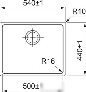 Кухонная мойка Franke FEX 210-50 127.0688.782 (стальной)