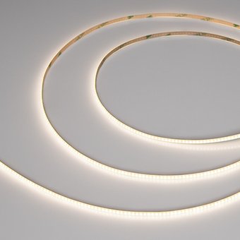 Светодиодная лента COB Arlight 7.5W/m 600LED/m CSP теплый белый/белый 5М COB-X600-5mm 24V White-CDW 037686