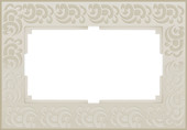 Рамка Werkel Flock WL05-Frame-01-DBL (слоновая кость)