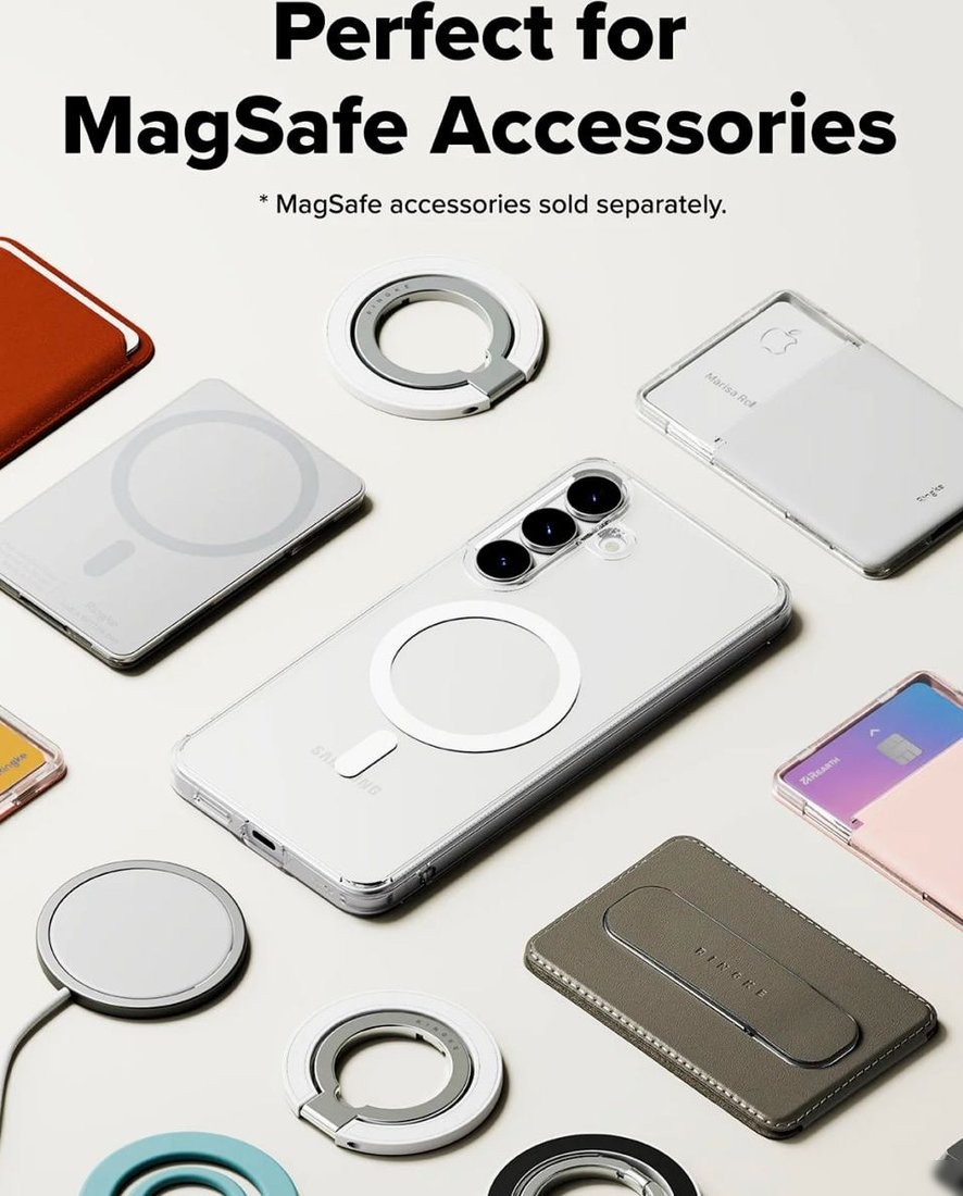 Чехол для телефона Ringke Fusion Magnetic для Galaxy S25 Fe Clear
