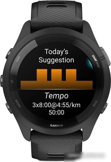 Умные часы Garmin Forerunner 265 (черный/пудрово-серый)