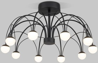 Люстра средней высоты Евросвет 90035/10 LED (черный)
