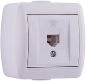 Розетка телефонная Lezard Nata 710-0200-137 (белый)