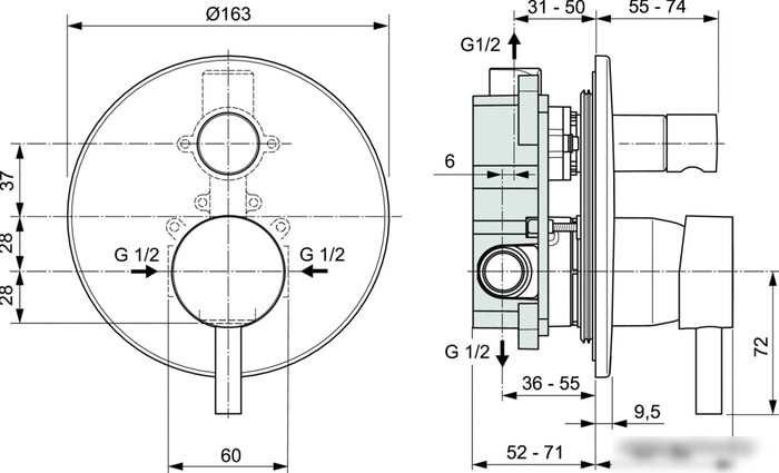 Смеситель Ideal Standard Ceraline A6939