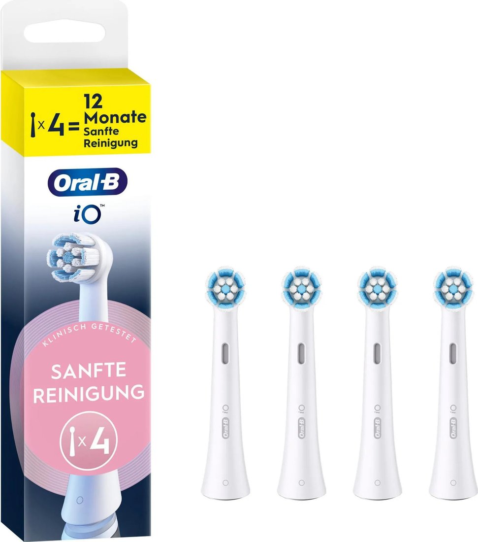 Сменная насадка Oral-B iO Sanfte Reinigung SWF-4 (4 шт, белый)