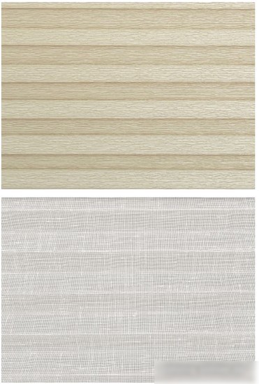 Плиссе Delfa Walnut СПШ-3405/3504 Basic Transparent (48x160, бежевый/белый)