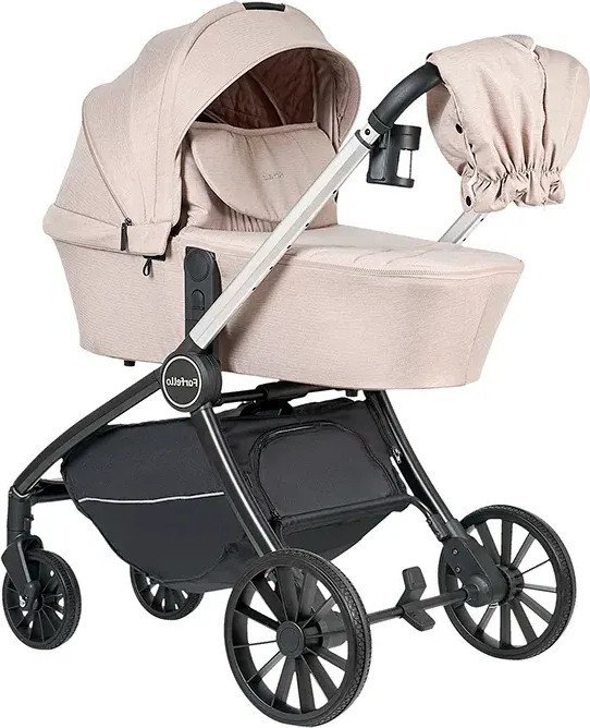 Универсальная коляска Farfello 2в1 Baby shell BS-13 (бежевый/комби рама)