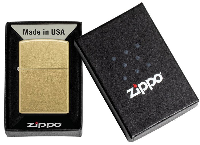 Зажигалка Zippo Street Chrome Classic Street Brass 48267