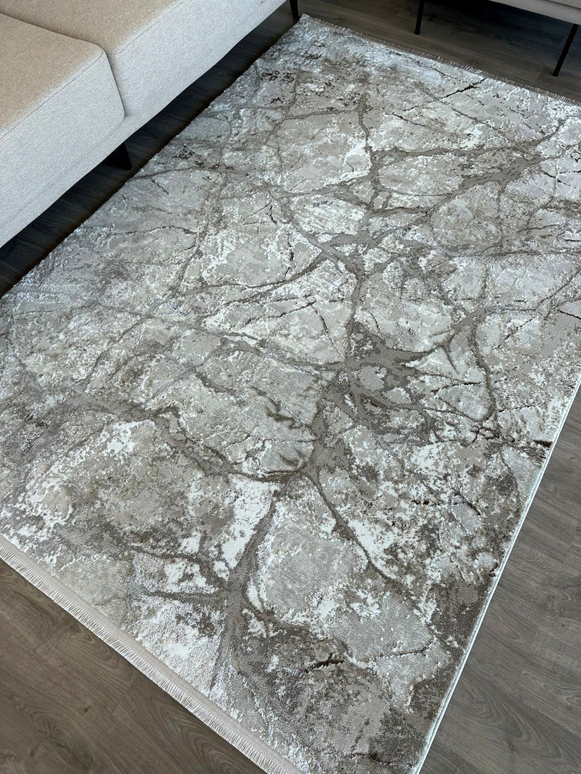 Ковер для жилой комнаты Radjab Carpet Марсель NP 371 Прямоугольник 11544RK (1.6x3, Cream/Beige)