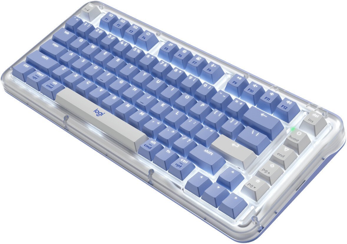 Клавиатура Logitech Alto Keys K75M 920-013301 (белый/синий, с гравировкой)