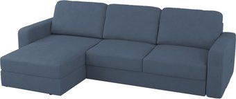 Угловой диван Mio Tesoro Aurora левый (Velutto 48 синий denim)