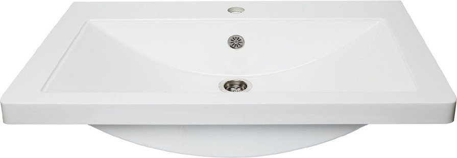 Runo Тумба с умывальником Runo Парма 60 2 двери + Omega 60 (подвесная)