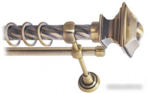 Наконечник для карниза Lm Decor YF030 Верди 25мм (антик)